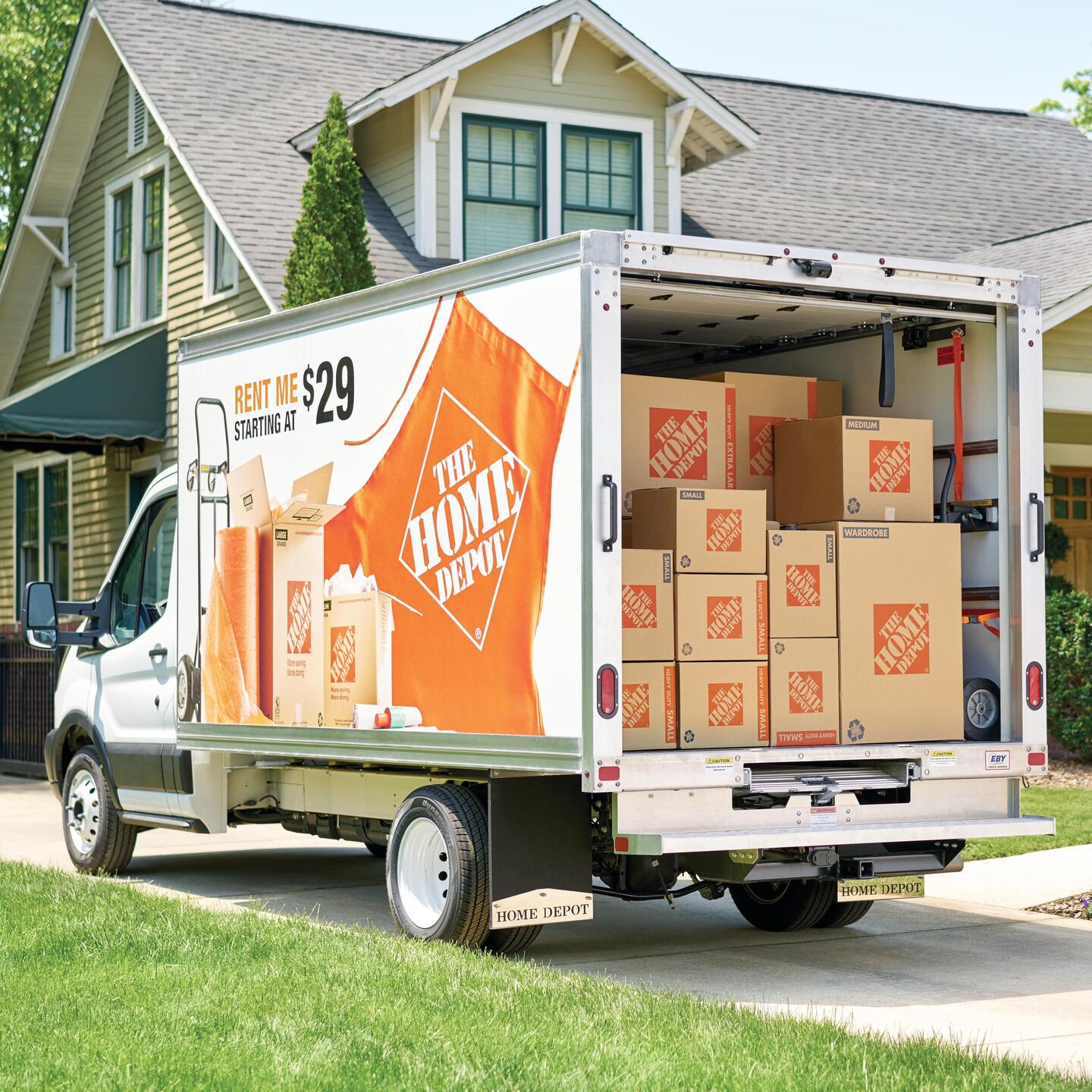home depot pro delivery truck