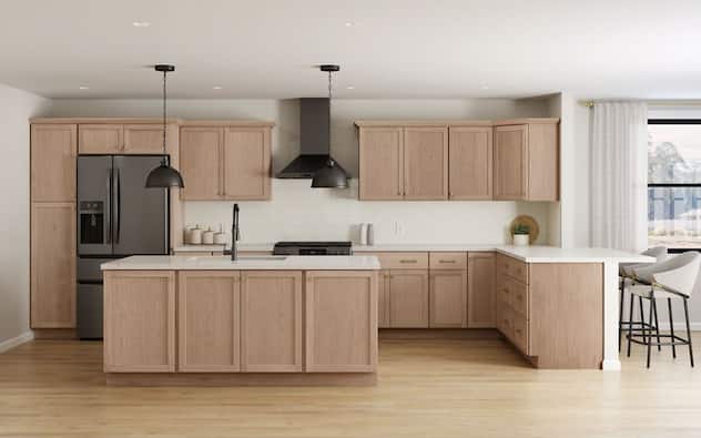 Sinclair Cabinets in Light Oak