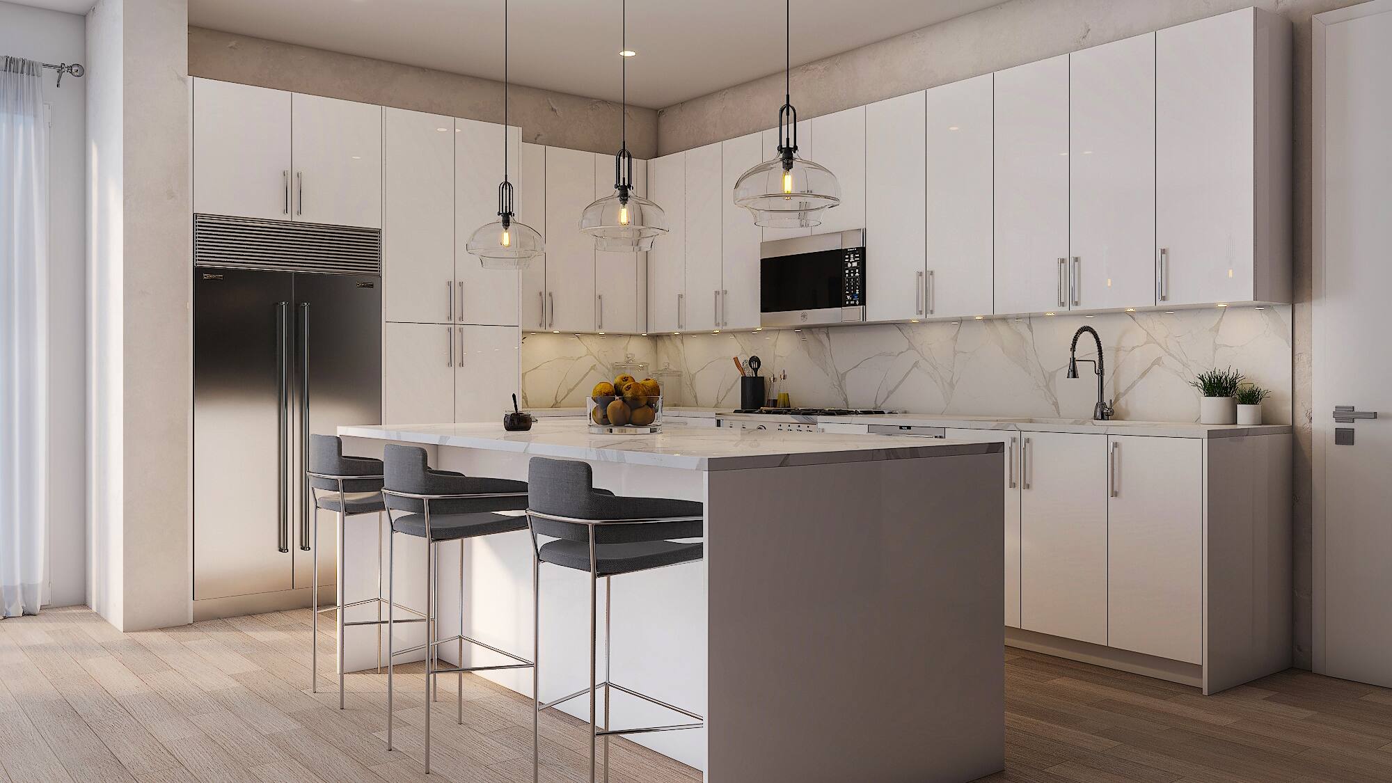 Cambridge Quick Assemble RTA Cabinets in White Gloss  
