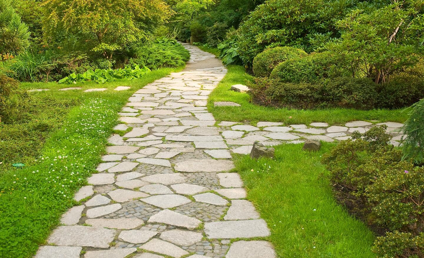 A permeable path through a landscape