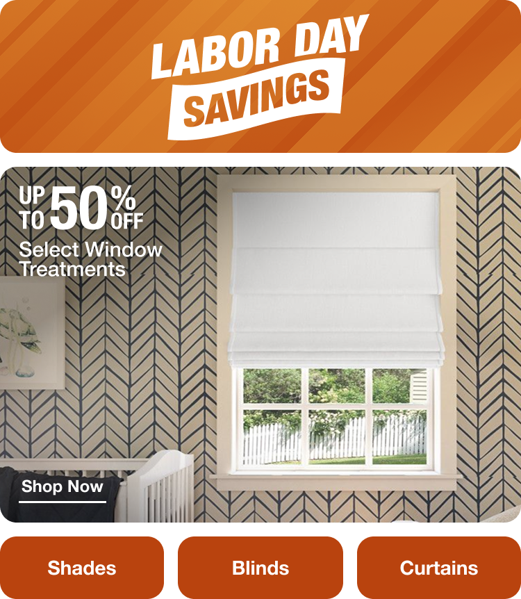 Shop Savings on Select Window Treatments