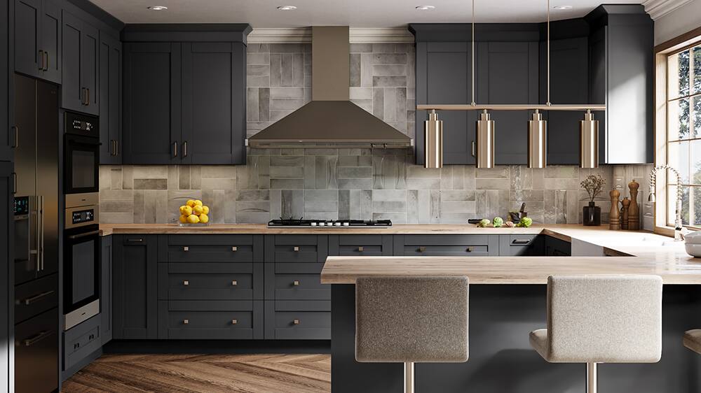 MILL's PRIDE Richmond Quick Assembly Plywood Cabinets in Venetian Onyx