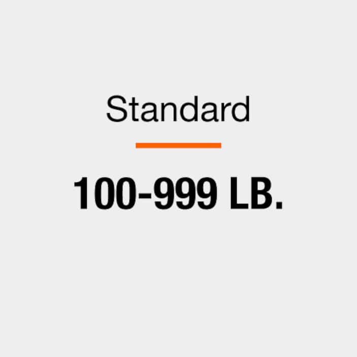 Standard 100-999 lb.