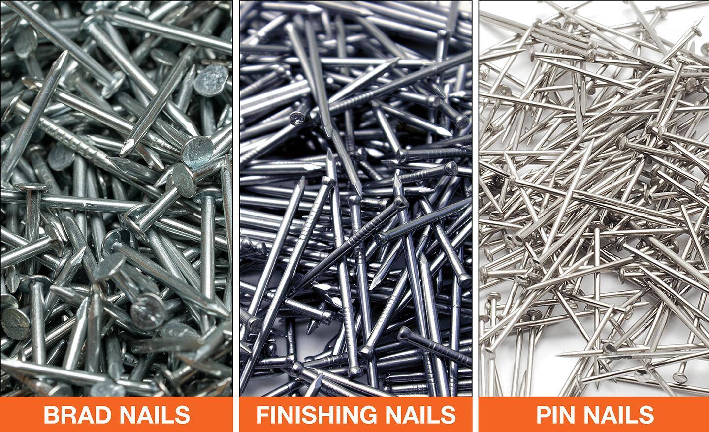 Brad Nails vs. Finish Nails - The Home Depot