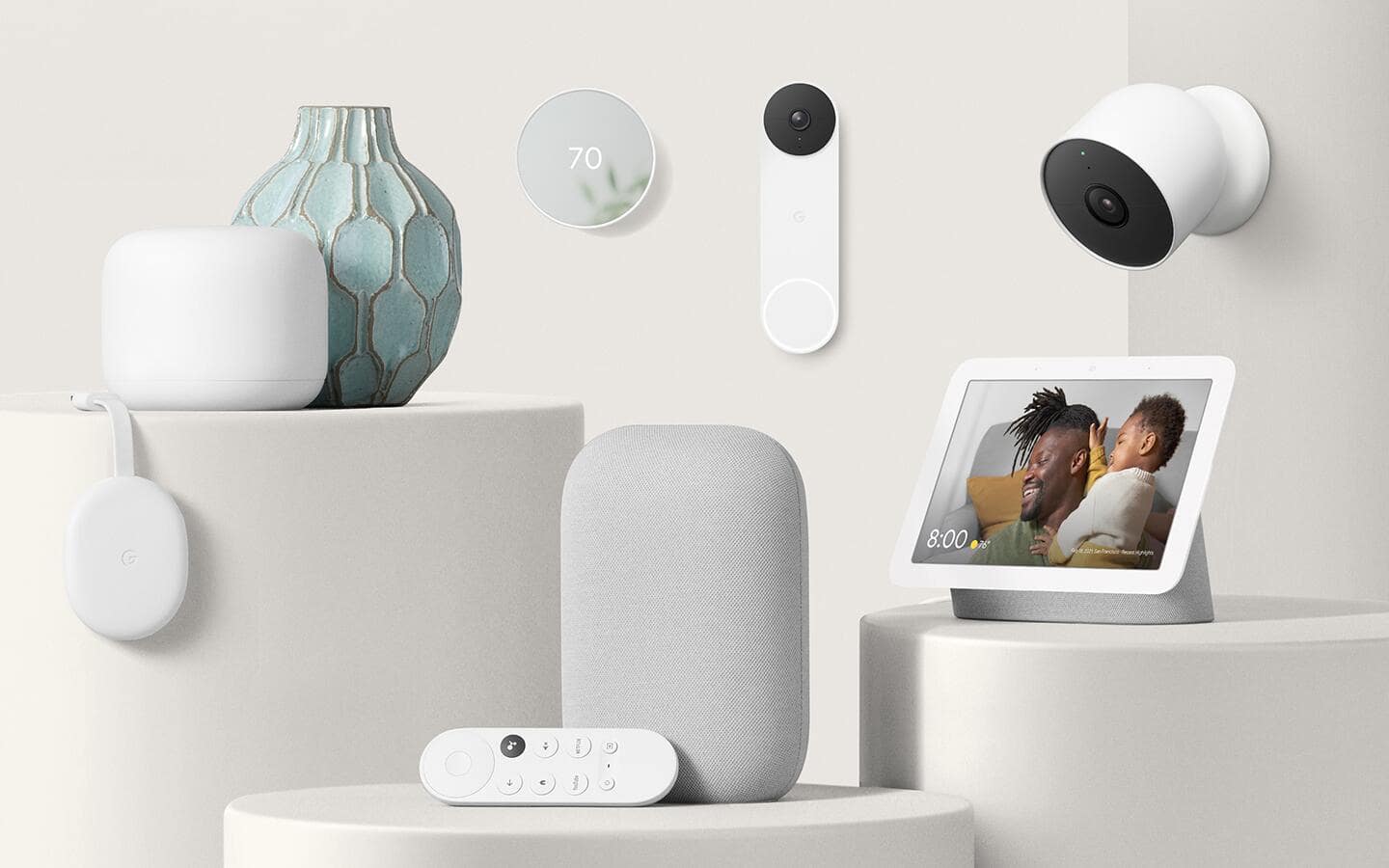 A grouping of smart home devices.