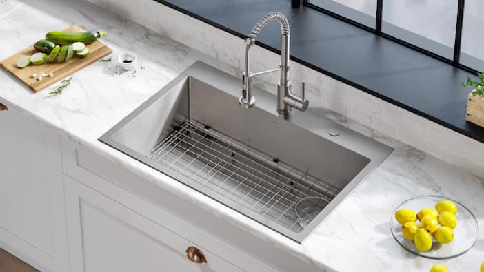 Silver Over-the-Sink Organizer Station