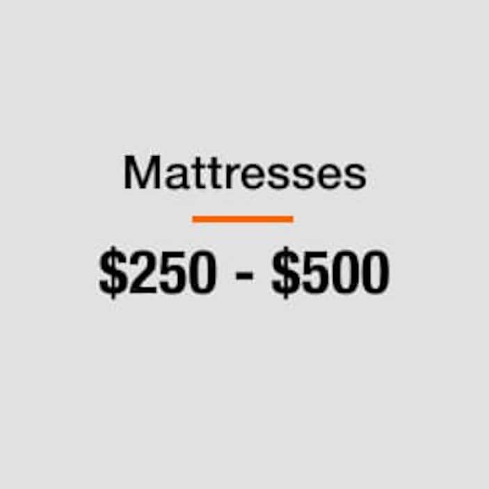 Mattresses $250 - $500