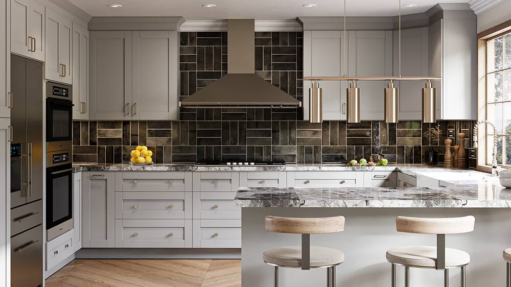 MILL's PRIDE Richmond Cabinets in Vesuvius Gray