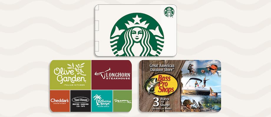 SPECIALTY GIFT CARDS FOR FATHER'S DAY