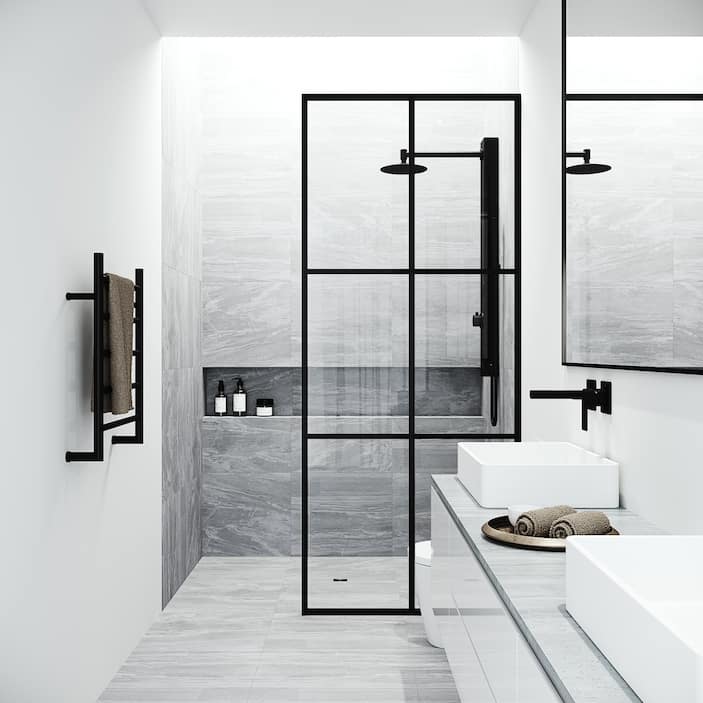 Fixed Alcove Shower Doors