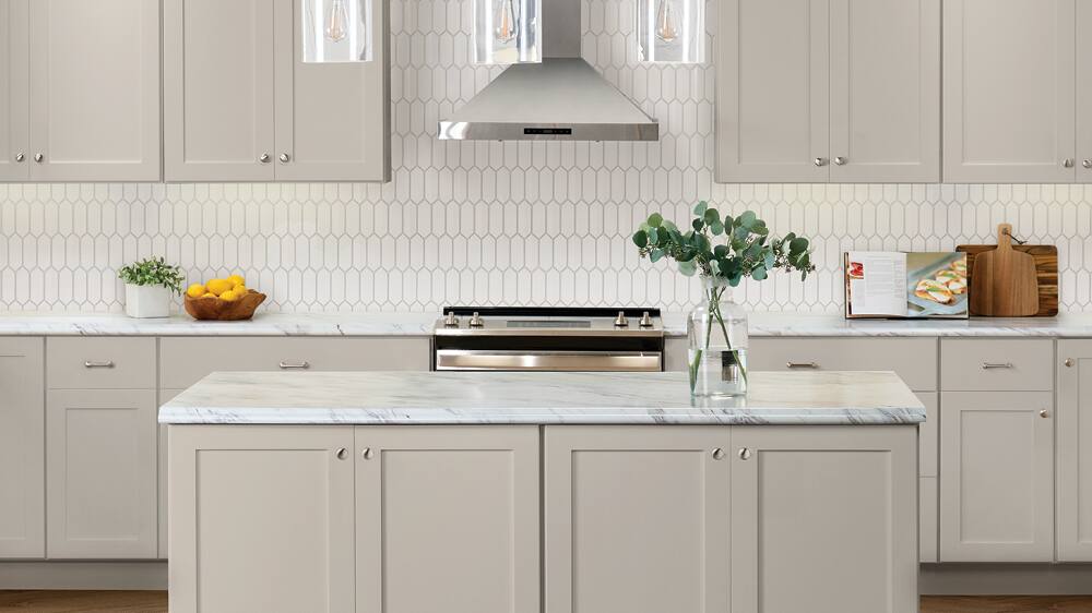 Avondale Cabinets in Dove Gray