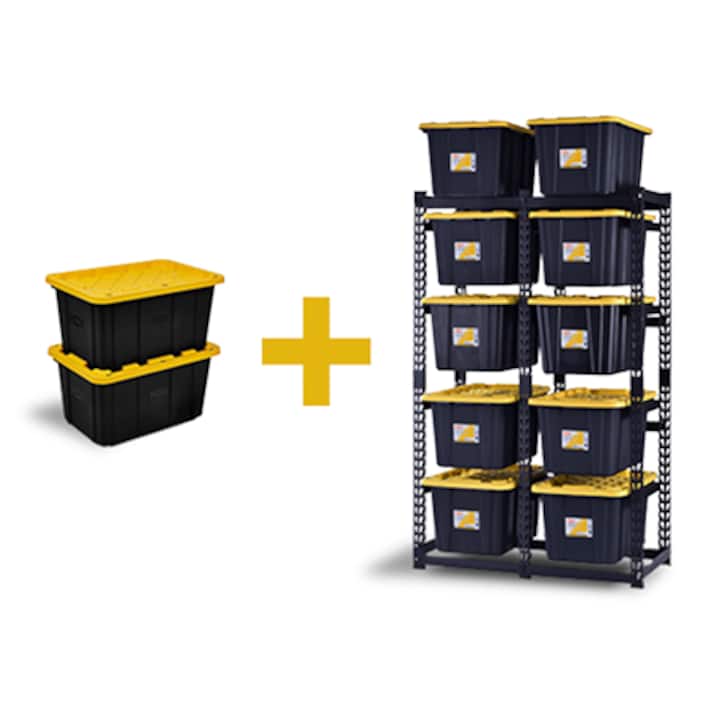 Garage Shelving & Totes Bundle