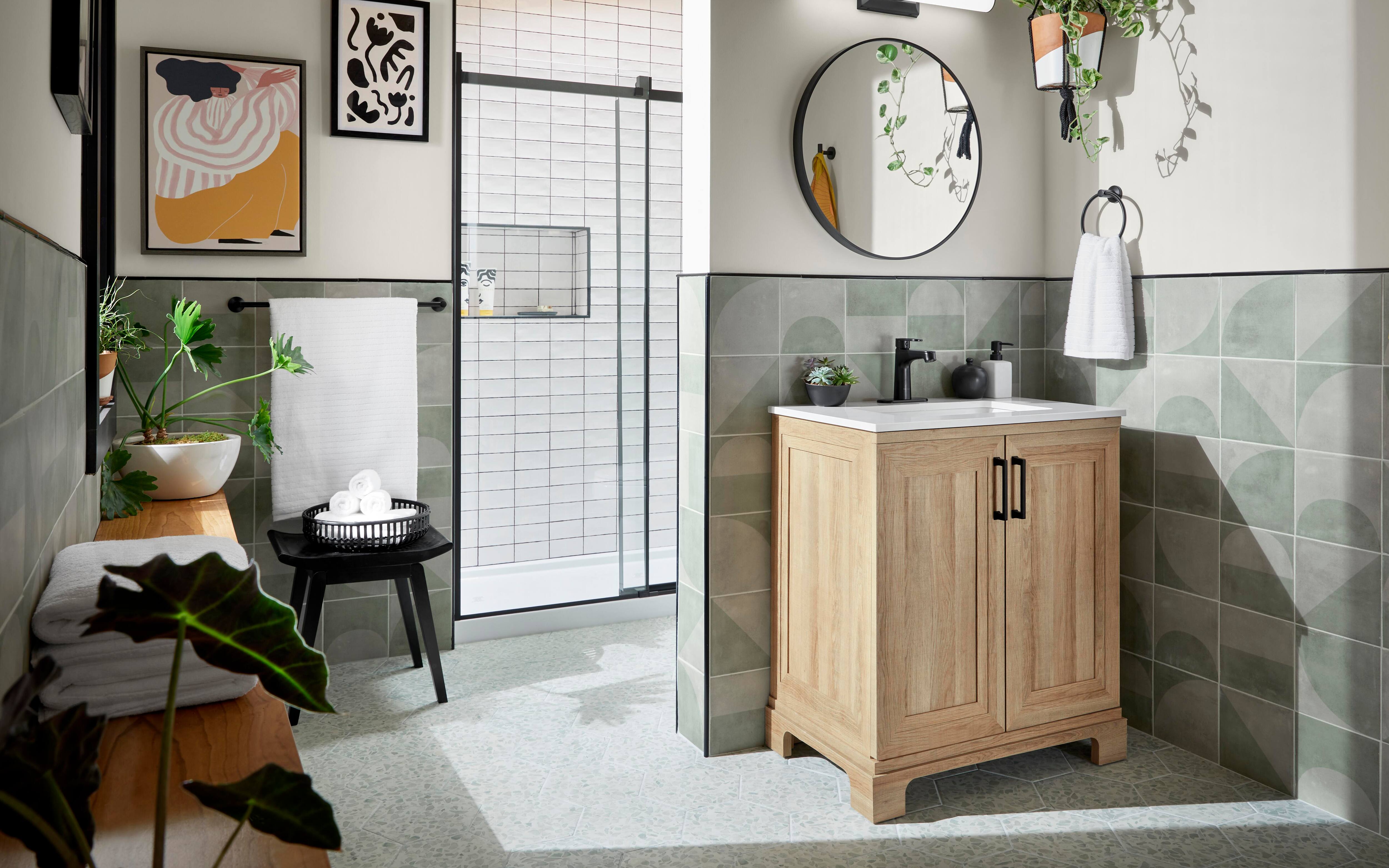 Latitude Run® Wo 59 W x 19 D x 34 H Wall-Mounted Double Bathroom Vanity  Set
