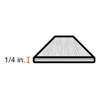 Nominal Thickness: 1/4"