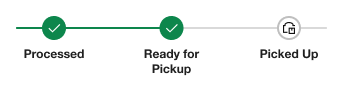 Ready for Pickup Tracking Bar