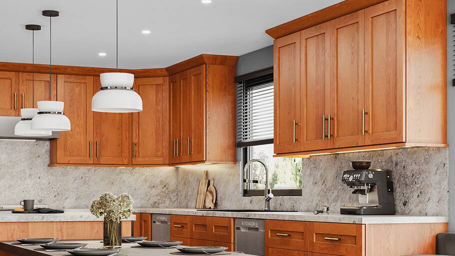 Home Decorators Collection Newport Cabinets in Cinnamon