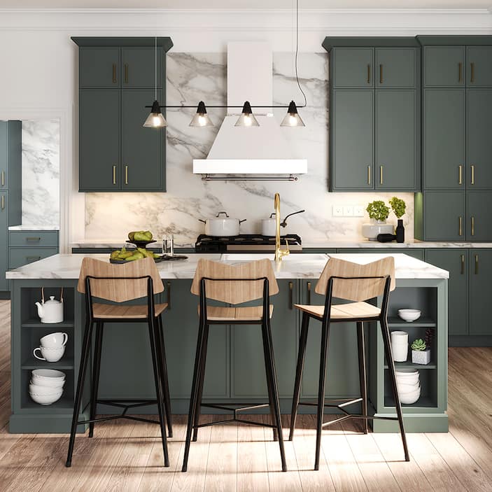 Green Cabinets