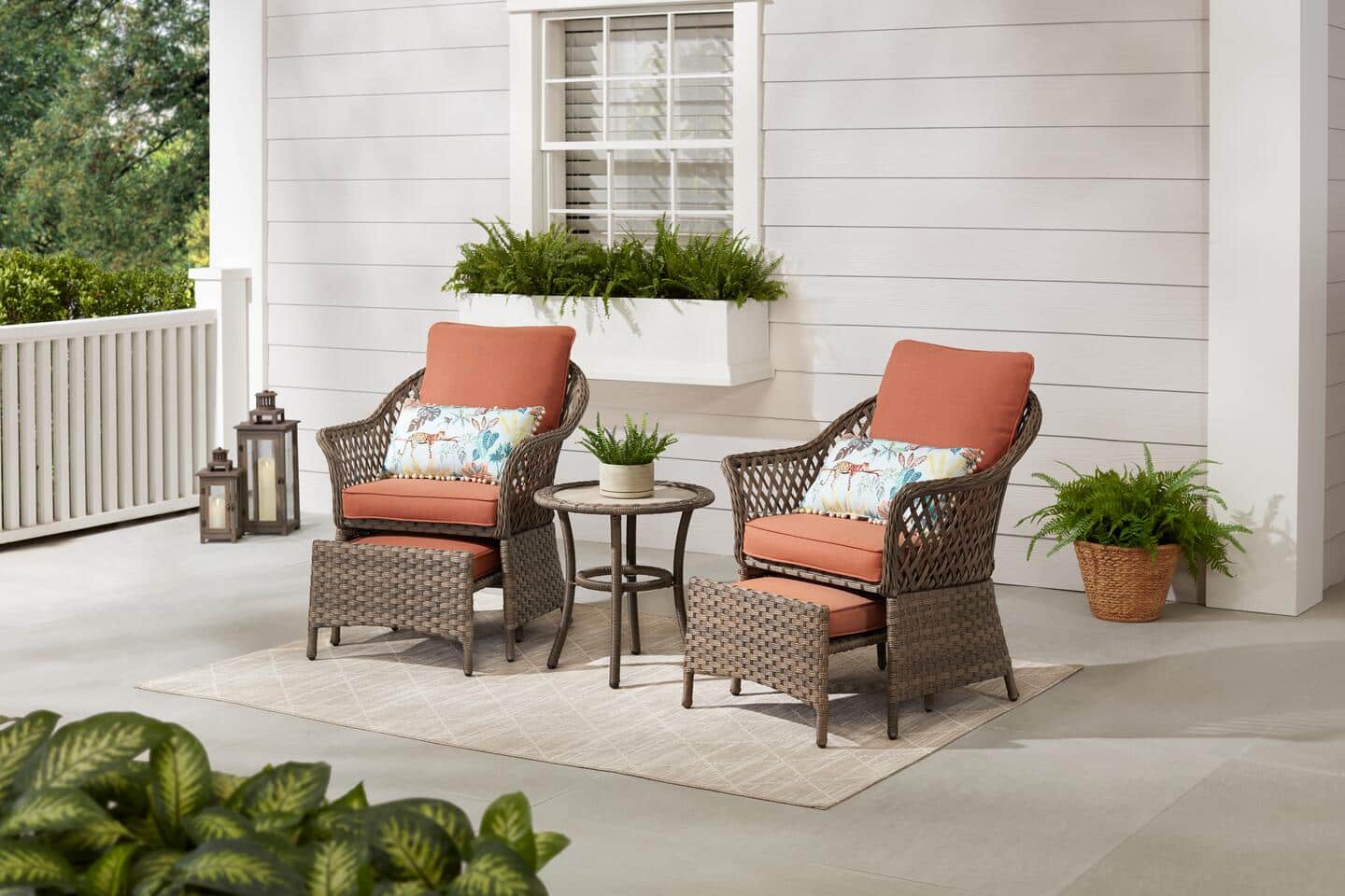 Patio Set Home Depot Outdoor Furniture Cushions Wicker Patio