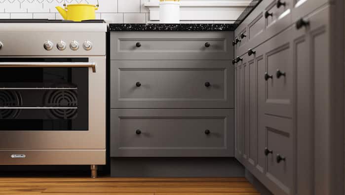 Keyport Cabinets in Charcoal Gray