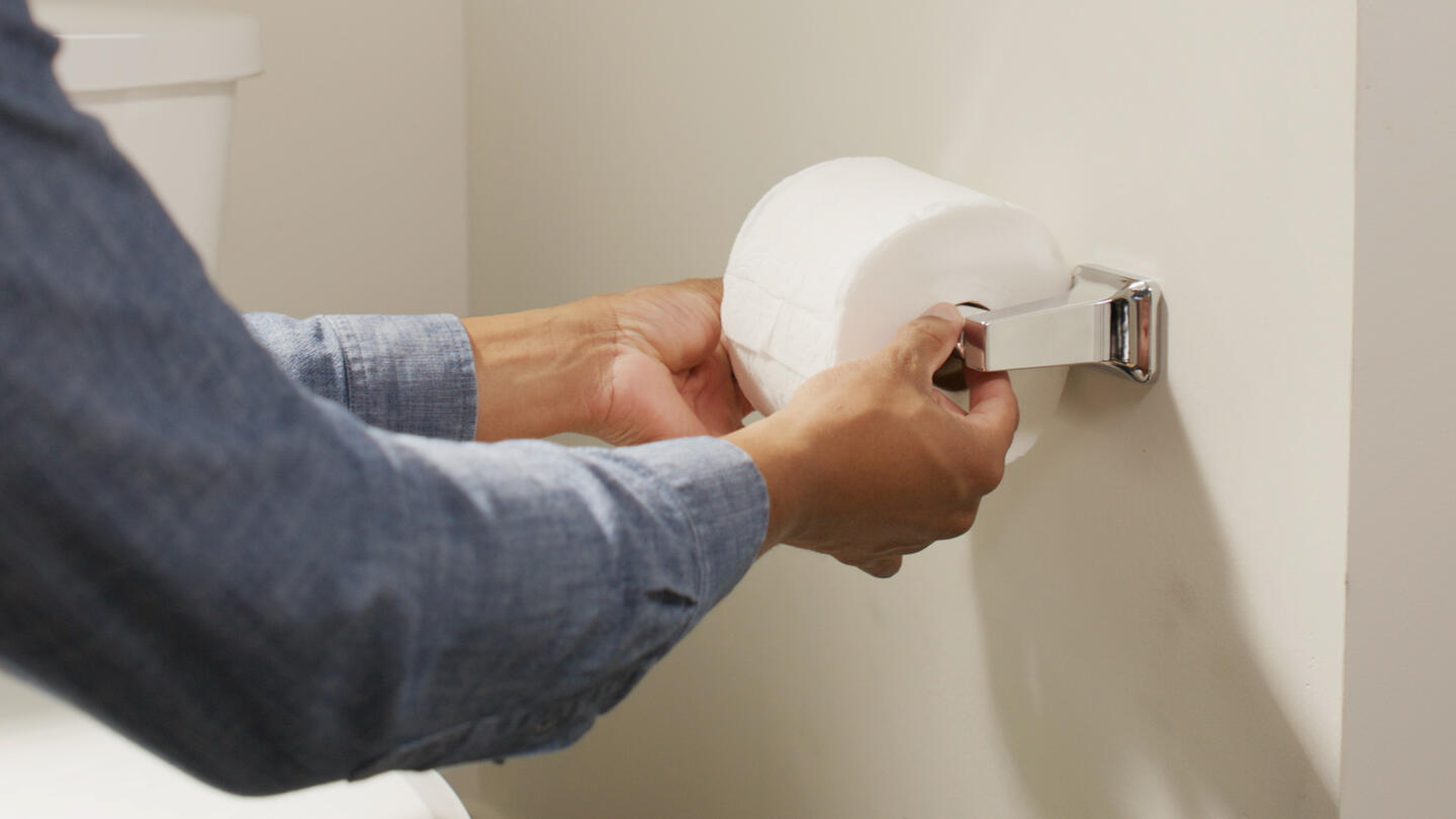 How to Install a Toilet Paper Holder