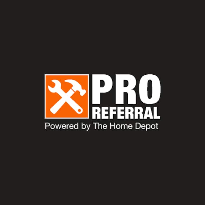 A graphic represents The Home Depot’s Pro Referral program.