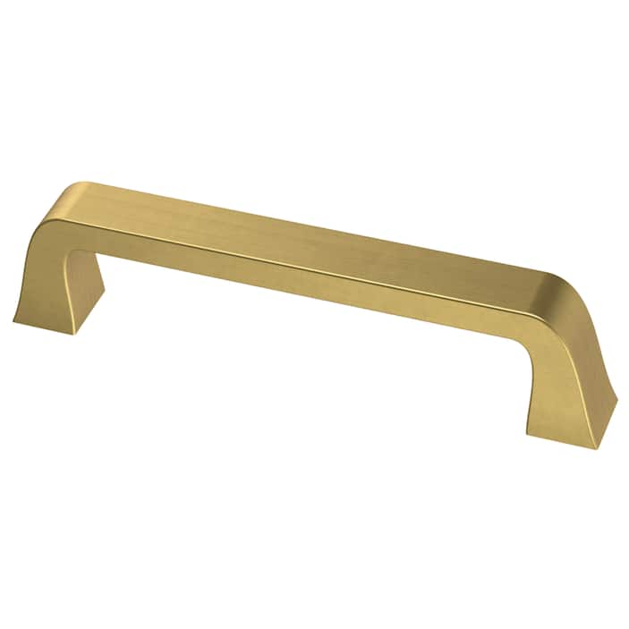 GOLDENTIMEHARDWARE 4 Inch Gold Cabinet Handles,20 Pack Brushed Brass  Cabinet Pulls,Kitchen Handles for Cabinets and Drawers,Modern Square Gold  Dresser