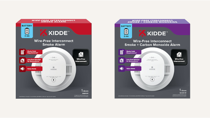 Kidde™ Wire Free RF Interconnected Smoke and Smoke + Carbon Monoxide Detectors