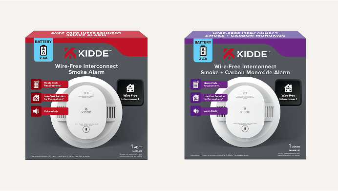 Kidde™ Wire Free RF Interconnected Smoke
and Smoke + Carbon Monoxide Detectors Kidde™ Wire Free RF Interconnected Smoke
and Smoke + Carbon Monoxide Detectors