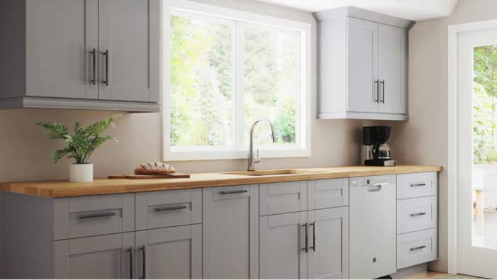 Express Cabinets in Veiled Gray