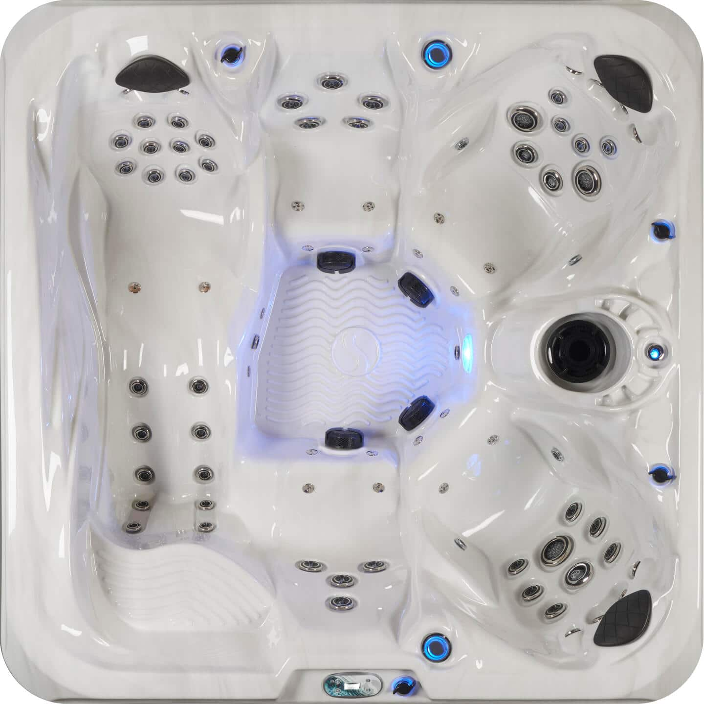 Maxxus M Spa Mont Blanc 4-Person 118 Jet Hot Tub Portable Spa Easy Set Up  and Plug and Play with Cover P-MB049 - The Home Depot