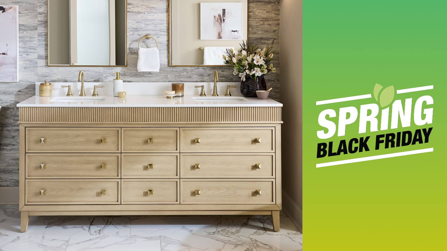 Up to 40% off Select Online Vanities + Free Delivery