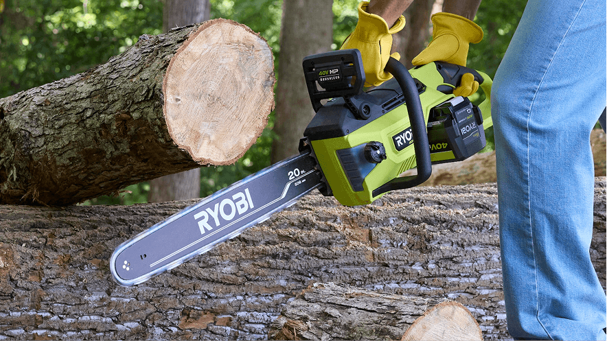 "Memorial Day Savings UP TO $100 OFF Select Chain Saws Shop Now"
