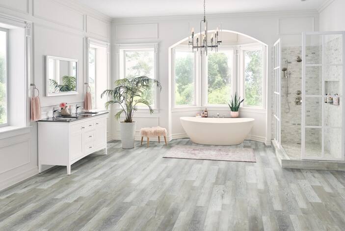Home depot bathroom flooring cheap