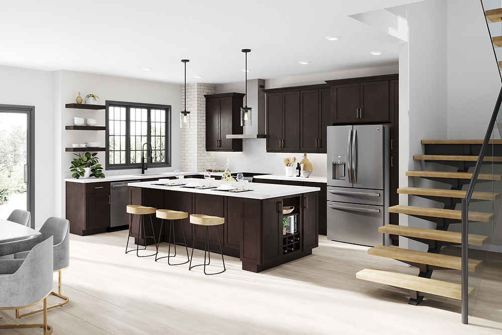Java Cabinet Color Kitchen Cabinet Color Gallery - The Home Depot