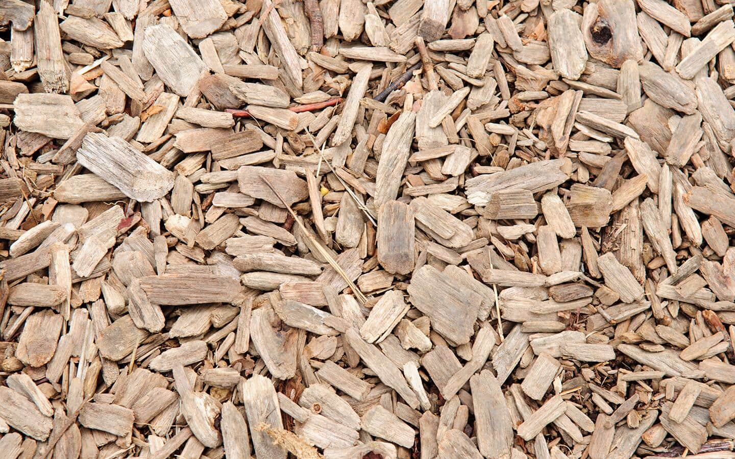 Dried wood mulch for a garden. Dried wood mulch for a garden.