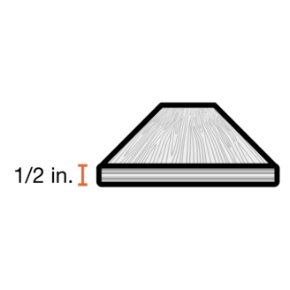 Nominal Thickness: 1/2"