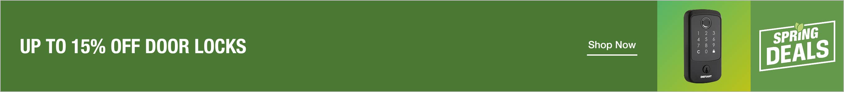 UP TO 15% OFF Door Locks