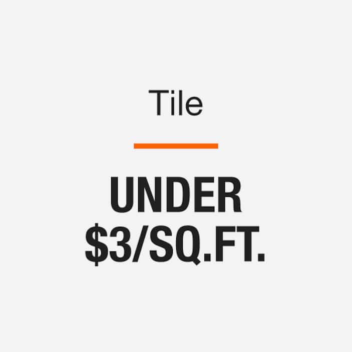 Tile Under $3 Per Sq. Ft.