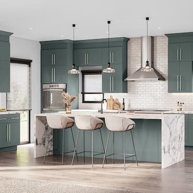 Hargrove Cabinets in Verdant Green
