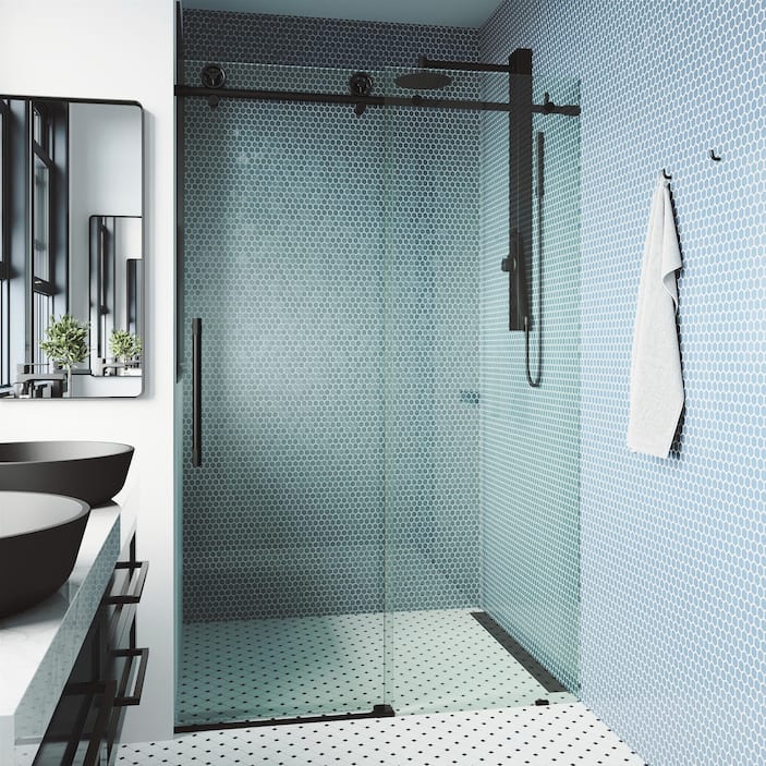 Elan Cass Aerodynamic Frameless Sliding Shower Door