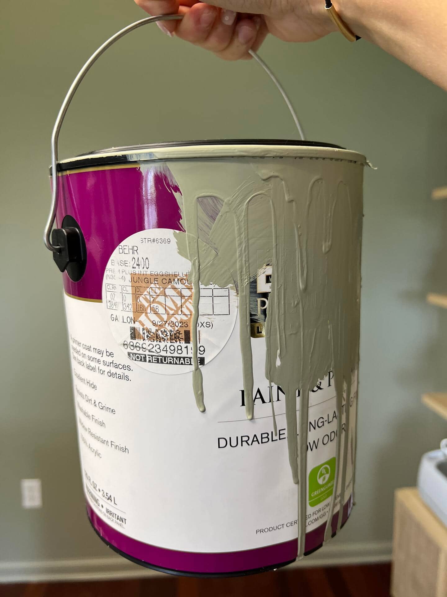 A can of paint.