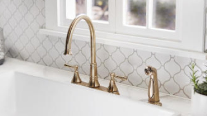 Image for How To Install a Double-Handle Kitchen Faucet