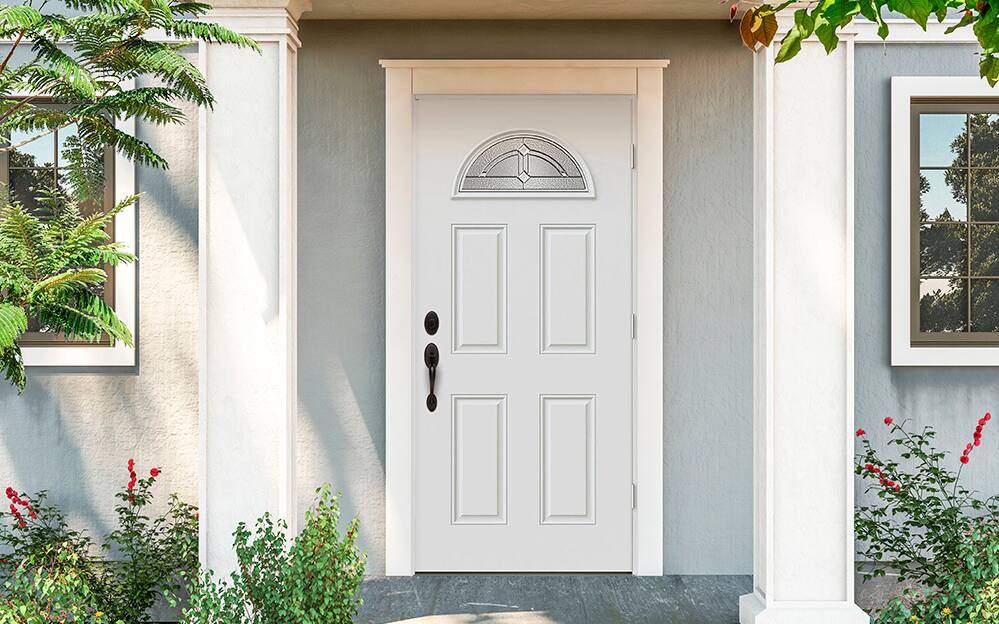 Custom Leaded Glass Oval Doors Wood Exterior Entry - Doors by Decora