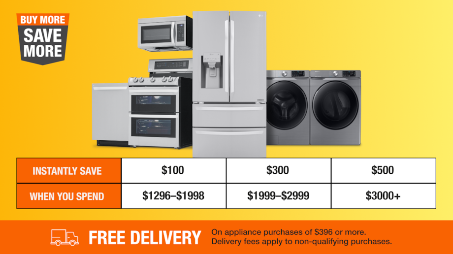 $500 On Select Appliances*