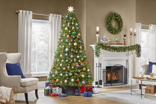 White Christmas Tree Picks Sprays Glittered Twigs Decor For - Temu
