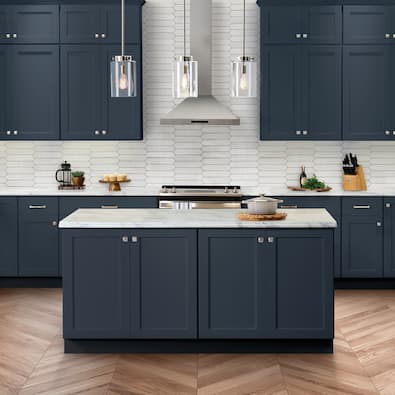 Avondale Cabinets in Ink Blue