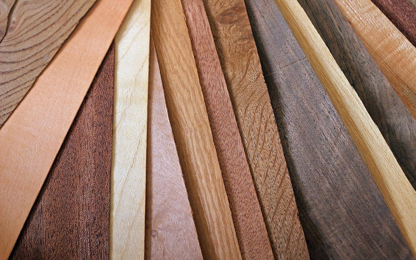 An assortment of different types of wood for a door frame. An assortment of different types of wood for a door frame.