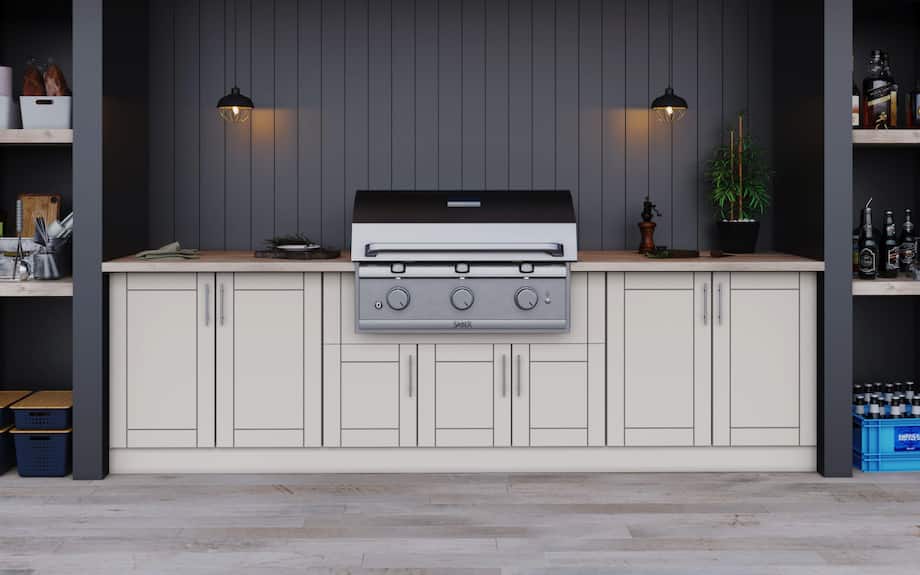 CABINETS BUILT FOR OUTDOOR COOKING