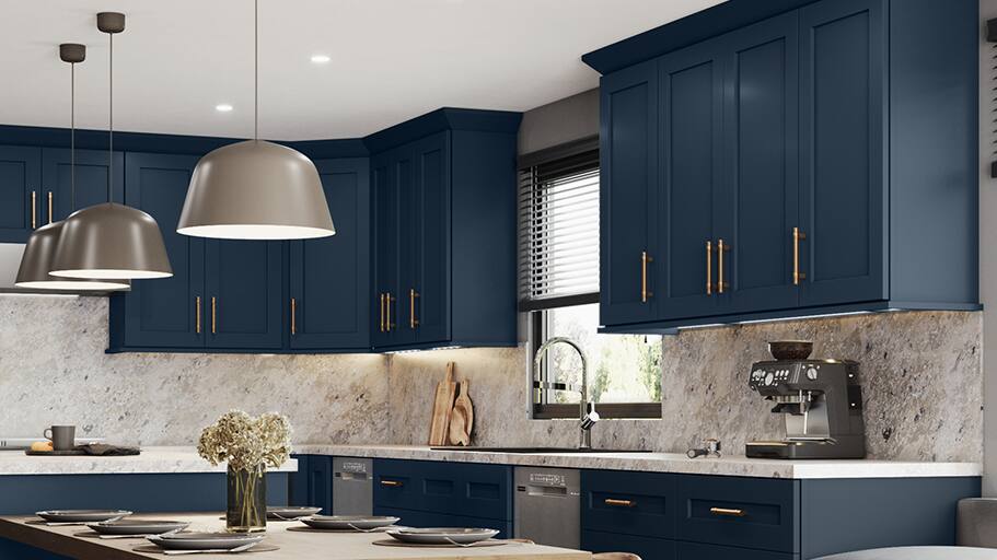 Home Decorators Collection Newport Cabinets in Mythic Blue