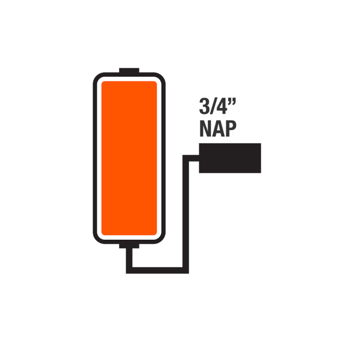 3/4" Nap